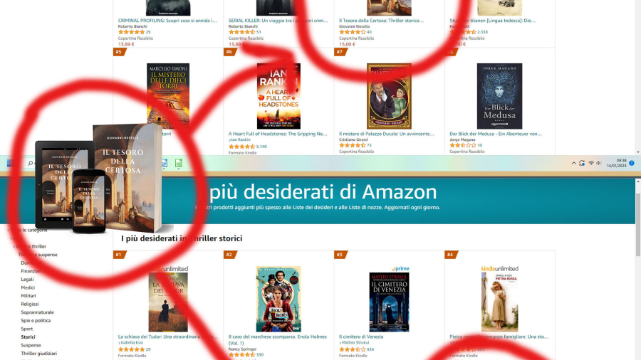 Classifiche Amazon del 14 gennaio 2023