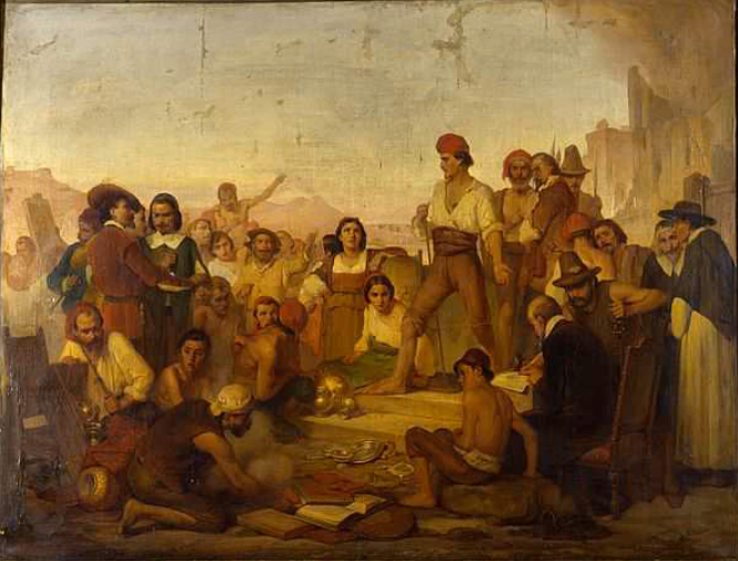 Masaniello, Olio su tela di Giuseppe Mazza (1857)