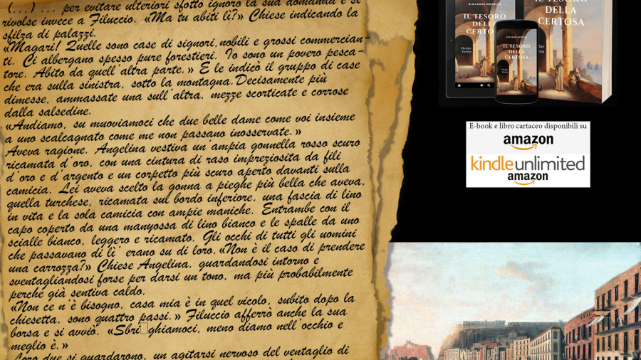 Leggiamo insieme una pagina del capitolo 34 del romanzo storico Il Tesoro della Certosa - 2^ parte