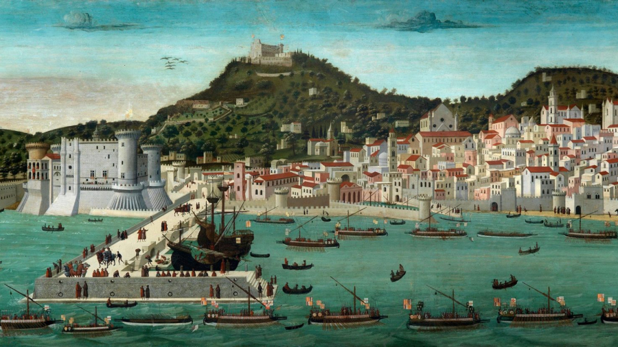 Napoli - Tavola Strozzi (1472-1473) - Tempra su tavola conservata nel Museo nazionale di S. Martino