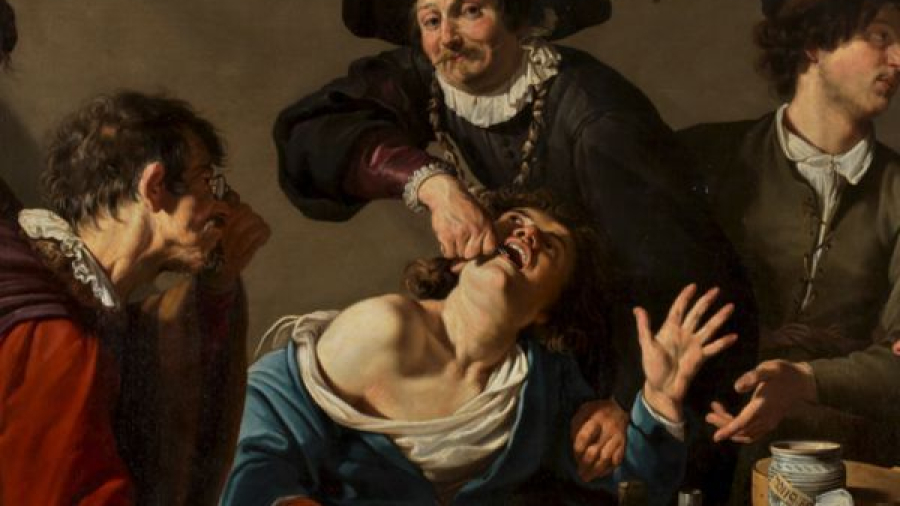 Theodoor Rombouts, Il cavadenti ciarlatano (1620-1625) - quadro
