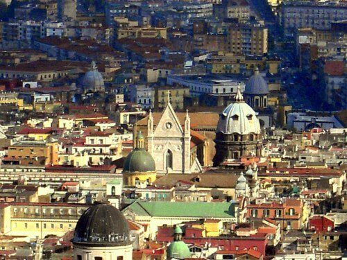 Centro storico di Napoli - foto dal piazzale di S. Martino