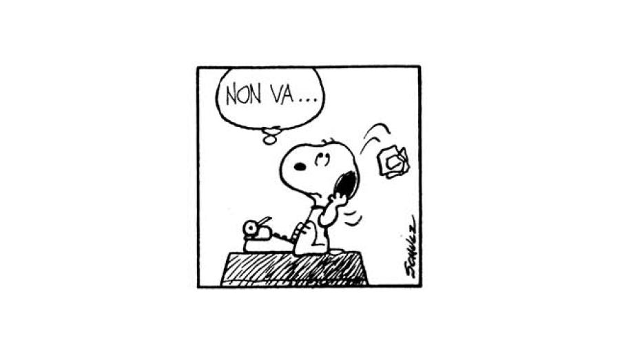 Snoopy - Non va - Fumetto