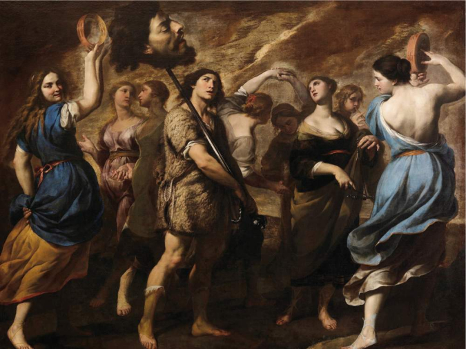 Trionfo di David - Andrea Vaccaro 1650-1655 - quadro