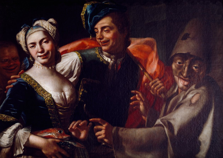 Giuseppe_Bonito_-_Maschere Napoletane_(1707-1789) - Quadro