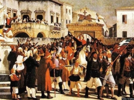 Napoli - Abolizione della feudalità - quadro